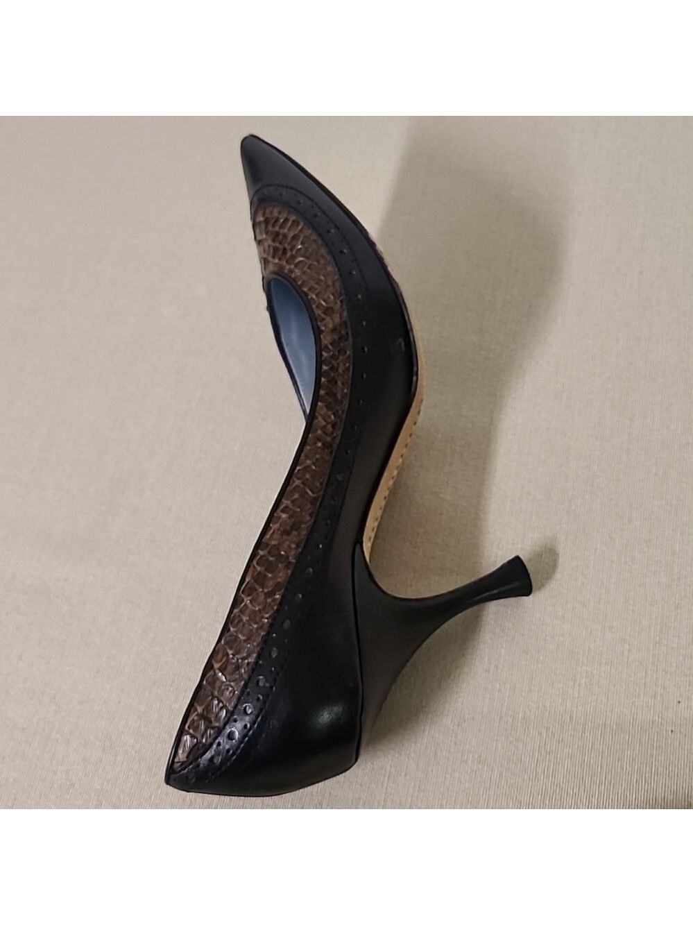 3.5 Inch Lambertson Truex Heels Made in Italy  36.5 EU Leather - Picture 8 of 10